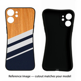 Blue and white wooden Samsung S20 FE Back Cover